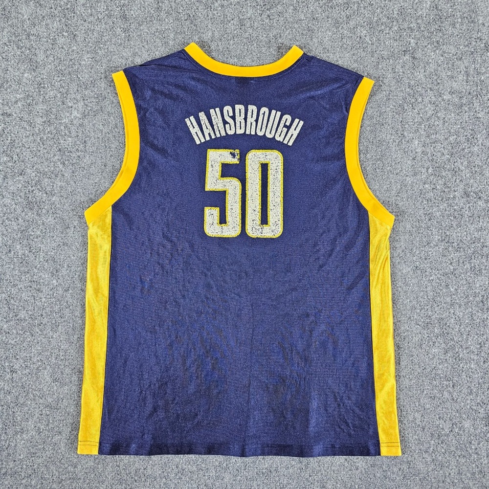 NBA Indiana Pacers Tyler Hansbrough #50 Jersey Basketball Blue Mens‎ 2XL Flaws